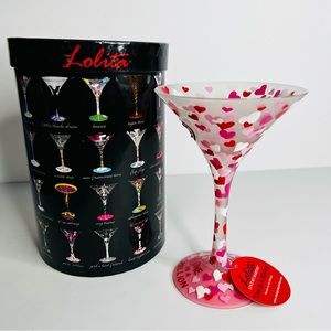 Lolita One in a Million Hand Painted Martini Glass Valentine’s